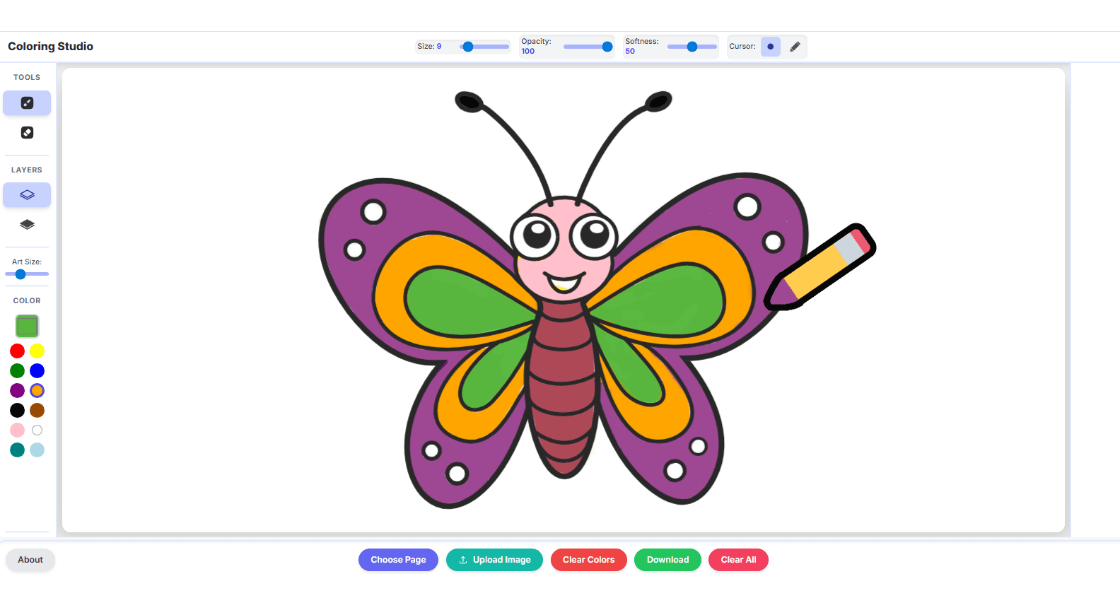 ColorPage: A Place to Color, Practice, and Relax